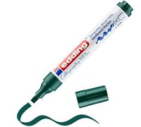 edding 1455 marcador caligráfico - verde botella - 1x - punta flexible 1-5 mm - rotulador de fibra para papel, madera, lienzo - principiantes, letras a mano, bullet journals, tarjetas