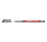 edding 150 S - Rotulador no permanente para transparencias de retroproyectores OHP, 0,3 mm, color negro, con estuche