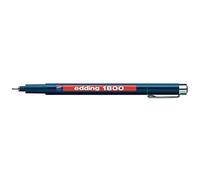 Edding 1800 Profipen Delineador con Pigmento Fineliner Rotulador de Dibujo - 0.1mm Negro