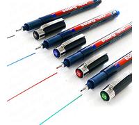 Edding 1800 Profipen Delineador con Pigmento Rotulador de Dibujo - 0.5mm Juego de 4 - Negro, Azul, Rojo, y Verde]