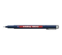 edding 1800 rotulador calibrado - azul - x1 - ancho de línea 0,25 mm - para escritura precisa, esbozos y dibujo técnico - punta fina con soporte metálico, adecuado para usar con reglas y plantillas
