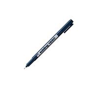 edding 1880 rotulador calibrado - negro - x1 - ancho de línea 0,2 mm - para escritura precisa, esbozos y dibujo técnico - punta fina con soporte metálico, adecuado para usar con reglas y plantillas