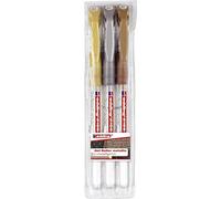 edding 2185 roller gel - oro, plata, cobre (metálico) - juego de 3 - 0,7 mm - bolígrafo de gel para escribir, colorear o decorar bullet journals - rotulador de gel purpurina para mandalas