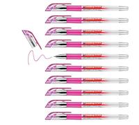 edding 2185 roller gel - rosa - 10 rotuladores - 0,7 mm - bolígrafo de gel para escribir, colorear o decorar bullet journals - rotulador de gel para mandalas
