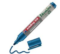 edding 28 EcoLine marcador para pizarras blancas - azul - 1 rotulador - punta redonda 1,5-3 mm - rotulador para pizarra blanca, borrado en seco - flipchart, tablón de notas - recargable