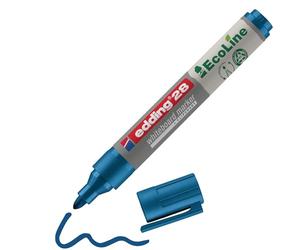 edding 28 EcoLine marcador para pizarras blancas - azul - 1 rotulador - punta redonda 1,5-3 mm - rotulador para pizarra blanca, borrado en seco - flipchart, tablón de notas - recargable