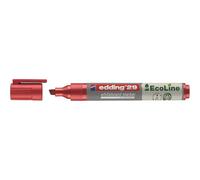 Edding 29 EcoLine - 1 Marcador para Pizarras Blancas - Rojo - Punta Biselada 1-5mm