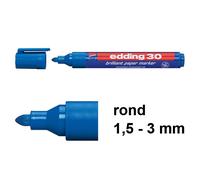 Edding 30 Rotulador brillante | 1,5-3 mm | punta redonda | azul