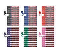 Edding 300 marcador permanente surtidos de colores pack 10 rotuladores- punta redonda 1,5-3 mm - resistente al agua, de secado rápido, rotuladores indelebles - para cartón, plástico, vidrio, madera,