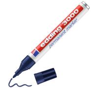 edding 3000 - 1 Marcador Permanente - Azul Acero - Punta Redonda 1,5-3 mm