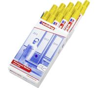 edding 3000 marcador permanente - amarillo - 10 rotuladores - punta redonda 1,5-3 mm - indeleble de secado rápido - resistente al agua y a los borrones - universal