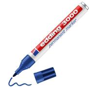 Rotulador edding marcador permanente 3000 azul n.3 punta redonda 1,5-3 mm blister de 1 unidad