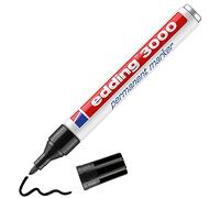 Rotulador edding marcador permanente 3000 negro n.1 punta redonda 1,5-3 mm blister de 1 unidad