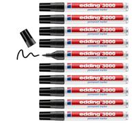 edding Rotulador marcador permanente 3000 punta redonda 1,5-3 mm negro