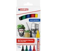 Edding 3000 marcador permanente punta redonda negro, azul, verde, rojo