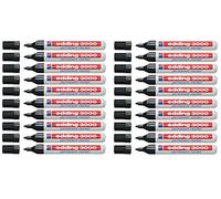 Edding 3000 rotuladores permanentes (20 unidades, negro)
