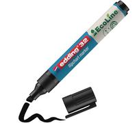 edding 32 EcoLine marcador para flipcharts - negro - 1 rotulador - punta biselada de 1-5 mm - rotulador para escribir, dibujar y marcar sobre papel - recargable, no traspasa, no mancha