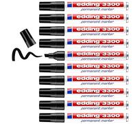 edding Rotulador marcador 3300 n.1 – Negro – Punta biselada recargable