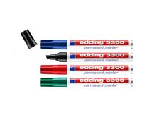 Edding 3300-4S - Estuche con 4 marcadores permanentes 3300 - Surtidos
