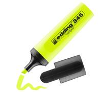 edding 345 marcador fluorescente - amarillo - 1 marcador fluorescente - punta biselada de 2-5 mm - ideal para hacer marcas brillantes y resaltar pasajes de texto y notas