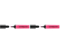 Edding 345 marcador fluorescente - rosa - 1 marcador fluorescente - punta biselada de 2-5 mm - ideal para hacer marcas brillantes y resaltar pasajes de texto y notas (Paquete de 2)