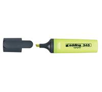 edding 345 marcadores fluorescente - amarillo - 10 marcador fluorescente - punta biselada de 2-5 mm - ideal para hacer marcas brillantes y resaltar pasajes de texto y notas
