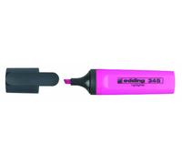 edding 345 marcadores fluorescente - rojo - 10 marcador fluorescente - punta biselada de 2-5 mm - ideal para hacer marcas brillantes y resaltar pasajes de texto y notas