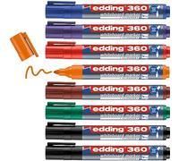 edding Rotulador para pizarra 360 Punta redonda 1.5-3 mm 8 colores sin borrador