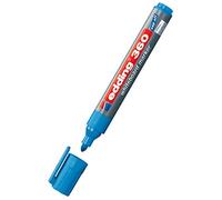 edding 360 marcador para pizarras blancas - azul claro - 1 rotulador - punta redonda 1,5-3 mm - rotulador para pizarra blanca, borrado en seco - pizarra blanca, flipchart, tablón de notas