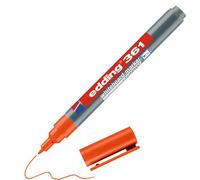 edding 361 marcador para pizarras blancas - naranja - 1 rotulador - punta redonda 1 mm - rotulador para pizarra blanca, borrado en seco - pizarra blanca, flipchart, tablón de notas
