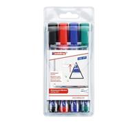 edding 363-4 Marcadores para Pizarras Blancas - Multicolor - Punta Biselada 1-5 mm