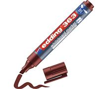 edding 363 marcador para pizarras blancas - marrón - 1 rotulador - punta biselada 1-5 mm - rotulador para pizarra blanca, borrado en seco - pizarra blanca, flipchart, tablón de notas