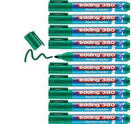 Edding 380-004 - Caja con 10 marcadores para Flipchart - Punta Redonda - 1.5-3 mm - Verde