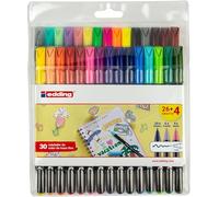 Edding 4-1200-30 - Pack Rotuladores 1200 26+4 - Colores Clasicos/Neon/Pastel