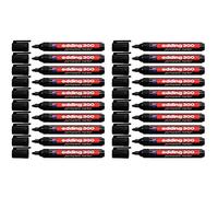 edding Rotuladores permanentes para industria 4-300001 300, punta redonda 1,5-3 mm, 20 uds, negro