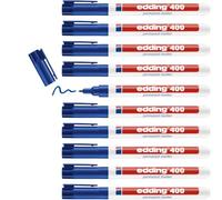 edding Rotulador marcador permanente 400 punta redonda 1 mm azul recargable