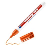 edding 400 marcador permanente - naranja - 1 rotulador - punta fina redonda 1 mm - resistente al agua, de secado rápido, rotuladores indelebles - para cartón, plástico, madera, metal, vidrio