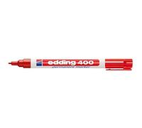 Edding 400 - Marcador permanente (Rojo, Rojo, Color blanco)