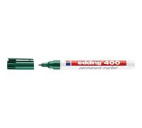 edding Marcador permanente 400 – Verde – Punta fina 1 mm – 1 rotulador – Resistente al agua