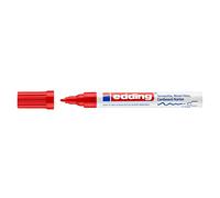edding 4040-02 - Caja de 10 marcadores de tinta opaca mate, trazo 1-2 mm, color rojo