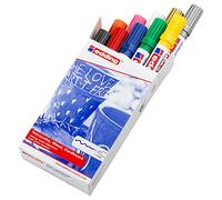 Edding 4040-10S - Caja de 10 marcadores de tinta opaca mate, trazo 1-2 mm, colores surtidos