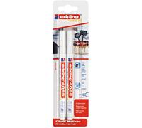 Edding 4085-1049 - blister 2 marcadores de tiza - blanco