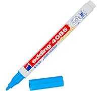 Edding Marcador de tiza 4085 – azul, punta redonda 1–2 mm, borrable para pizarras, vidrio y espejos