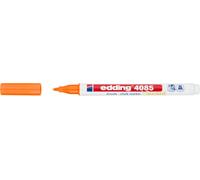 Edding 4085 marcador de tiza - naranja neón - 1 rotulador de tiza - punta redonda 1-2 mm - rotuladores para cristal borrables - para pizarras, vidrio y espejos - tiza líquida de cobertura opaca