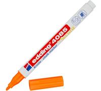 edding Marcador de tiza 4085 – naranja neón, punta redonda 1-2 mm, para pizarras, vidrio y espejos