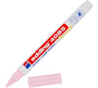 Edding 4085 marcador de tiza - rosa pastel - 1 rotulador de tiza - punta redonda 1-2 mm - rotuladores para cristal borrables - para pizarras, vidrio y espejos - tiza líquida de cobertura opaca