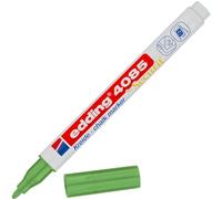 Edding 4085 marcador de tiza - verde metálico - 1 rotulador de tiza - punta redonda 1-2 mm - rotuladores para cristal borrables - para pizarras, vidrio y espejos - tiza líquida de cobertura opaca