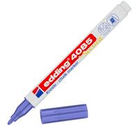 Edding 4085 marcador de tiza - violeta metálico - 1 rotulador de tiza - punta redonda 1-2 mm - rotuladores para cristal borrables - para pizarras, vidrio y espejos - tiza líquida de cobertura opaca
