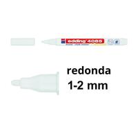 Edding Marcador de tiza 4085-049 – Punta redonda 1-2 mm – Blanco