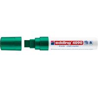 edding 4090 marcador de tiza - verde - 1 rotulador de tiza - punta biselada 4-15 mm - rotuladores para cristal borrables - para pizarras, vidrio y espejos - tiza líquida de cobertura opaca